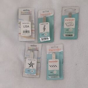 Lot Of 5 ImpessArt Metal Stamps